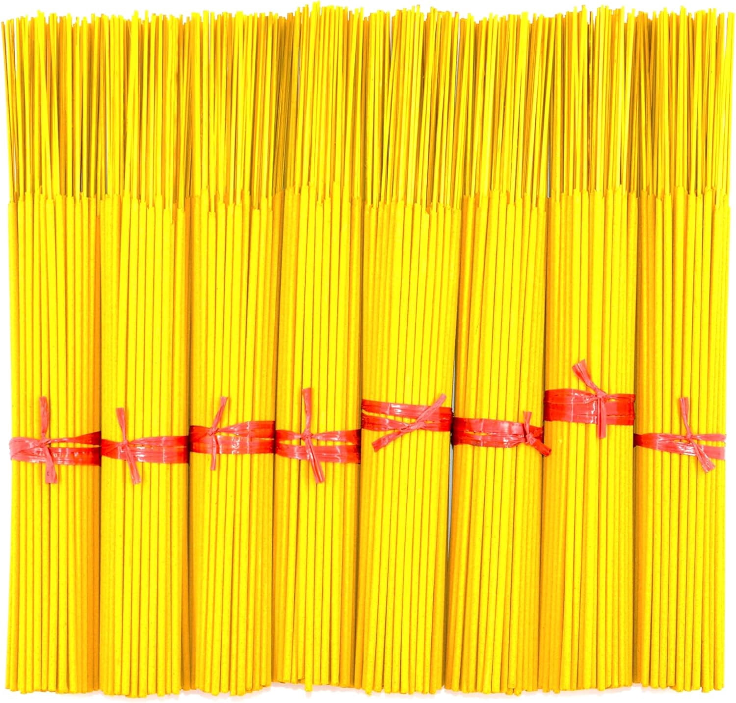 10000 Unscented (Yellow) Incense Sticks 11" Bulk Wholesale - 100% Natural Joss and Bamboo Punk Blanks - Great for DIY Aromatherapy Incense Making.