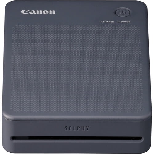 Canon SELPHY QX20 Wireless Compact Photo Printer (Dark Gray) Paper Not Included + USB-C Adapter + Cleaning Cloth (International Version)