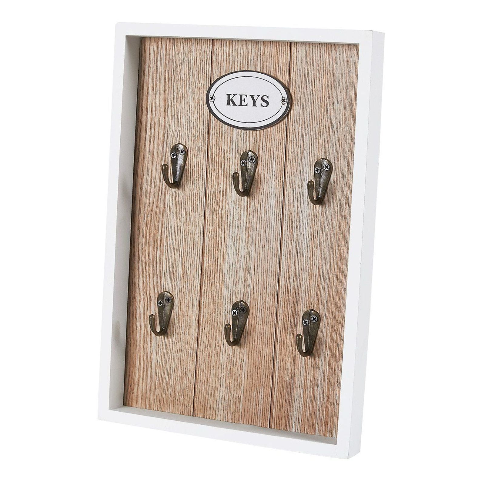 Solid Wood 11.75" x 4.5" Personalized Wall Mounted Key Rack 