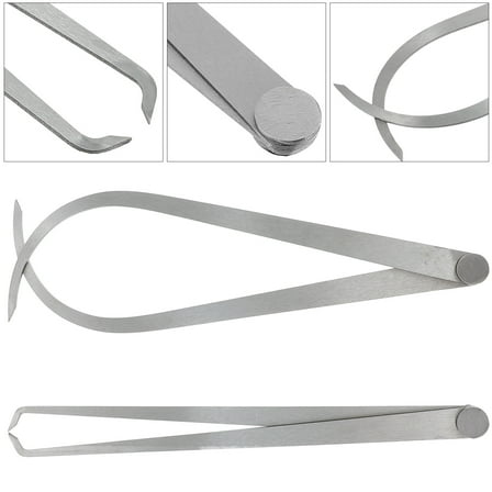 HEANUJJ 2-Piece Steel Caliper Set for Pottery Crafting and Precision Measuring Tools