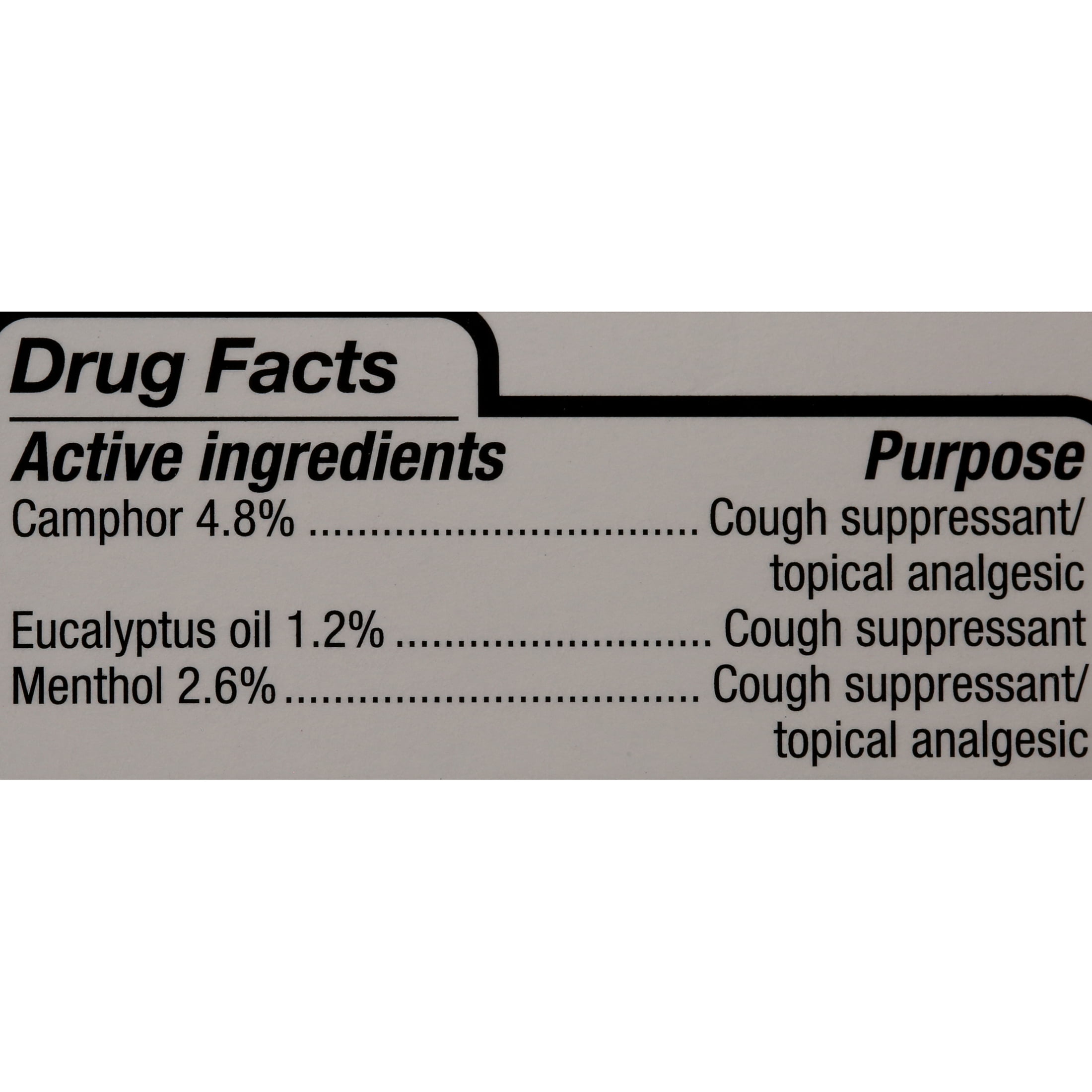 Equate Camphor Gluten-Free Cough & Cold Ointment 4.8% 3.53 oz (100g), Compare to Vicks® VapoRub®