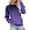 Purple Tops, variant on Htigea Women's Sweatshirt Casual Crewneck Long Sleeve Loose Pullover Trendy Gradient Color Athletic Tops with Pockets Army Green L