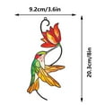 thumbnail image 3 of WIFKLSIIPG Colorful Hummingbird Metal Pendant Background Wall Decoration Metal Hanging Hummingbird Pendant Indoor and Outdoor, 3 of 6