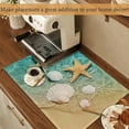 thumbnail image 4 of Starfish and Seashell on Beach Placemats Set of 6 Place Mats for Kitchen Table Washable Farmhouse Linen Table Mats Dining Decoration 12x18 Inch, 4 of 7