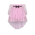 thumbnail image 5 of Girls Dress Pink Polka Dot Lace Ruffle Velvet Hi-lo Skirt Bubble Long Sleeve 5 Years, 5 of 6
