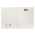 thumbnail image 5 of JAM Paper Glossy 3 Hole Punch Folders, White, 50/Pack, 5 of 5