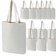 thumbnail image 1 of GiftExpress Paquete de 26 bolsas de lona a granel, bolsas de algodón para bordado, manualidades, proyectos de bricolaje, bolsas de damas de honor, bolsas de compras reutilizables, 13 x 11 pulgadas (pa, 1 of 5
