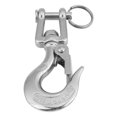 thumbnail image 3 of Slip Hook, Silver Crane Hook 350KG Load Bright  For Boat, 3 of 8