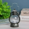 thumbnail image 2 of tredstone Lantern LED Oil Lamp Table Porch Cabin Winery Light Bronze Silver, 2 of 7