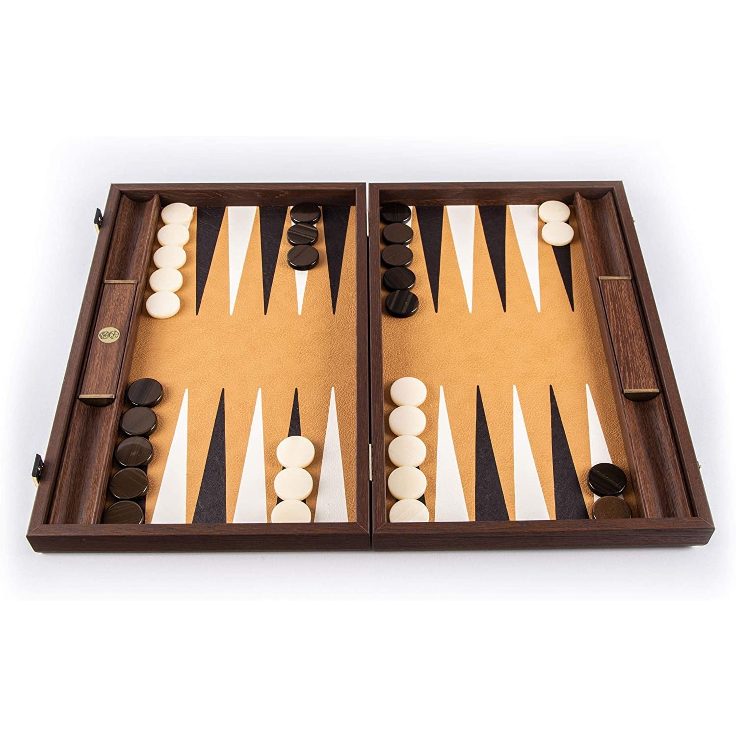 Details about   Backgammon Replacement Part Pieces Dark Brown Cream 1” Lot 2 