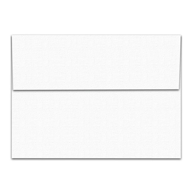 Sobres de lino blanco con estampado superfino A7 50, 13 x 18 cm