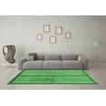 thumbnail image 3 of Ahgly Company Indoor Rectangle Abstract Emerald Green Modern Area Rugs, 7' x 10', 3 of 4