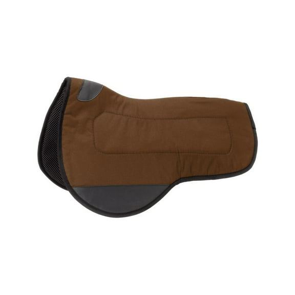 Tough 1 Saddle Pad Mule Contour Vented PVC Rubber Brown 31-100