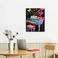 thumbnail image 3 of Nawypu  Piano Wall Art Decor Grunge Graffiti Painting Canvas Pictures Artwork Pop Music Poster Art Prints for Home Bedroom Room Decorations, 3 of 5
