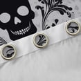 thumbnail image 4 of Manfei Spooky Skeleton Skull Curtains Pack of 2 (42x84 Each), Damask Flower Print Curtains Blackout, Vintage Western Bohemian Bedroom Curtains, Window Curtains Bedroom Decor, 4 of 6