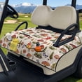 thumbnail image 3 of Psesaysky Golf Cart Seat Covers (With an extra handle) Seat Blanket, with 4 Front Pockets, Fits for EZGO, Yamaha, Club Car, Epic and Other 2 Person Seats, All Seasons (Mushroom Flower), 3 of 8