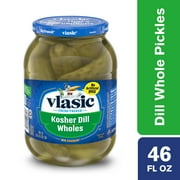 Vlasic Wholes Original Dill Pickles, Kosher Dill Pickles, 46 fl oz Jar