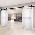 thumbnail image 2 of Slab Door Panel 32 x 84 inches / Mela 7444 White Silk / Modern Finished Doors / Pocket Closet Sliding Barn, 2 of 3