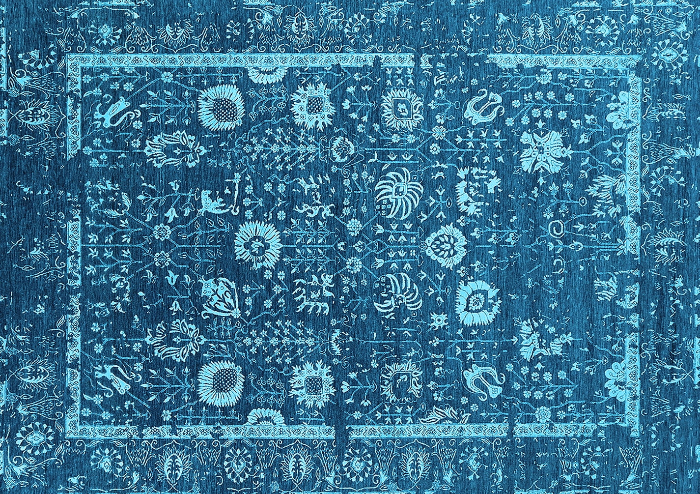 Ahgly Company Indoor Rectangle Oriental Light Blue Industrial Area Rugs ...