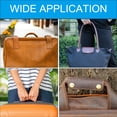 thumbnail image 6 of 2Pack Handbag Handle Wrap Covers, PU Leather Luggage Grip Protector for Suitcases, Shopping Bag (Navy Blue), 6 of 6