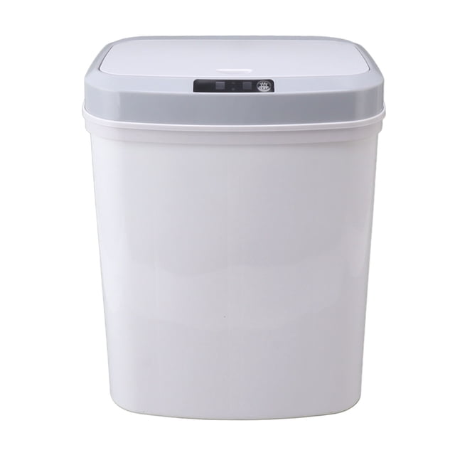 Cáneo de Basura del sensor Inteligente, Bote de Basura Inteligente Toque Con la Patada Eléctrica 16L Separación Húmeda y Seca para la Oficina