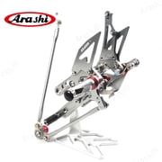 Arashi (Version 2.0)Adjustable Rearsets for HONDA CBR1000RR 2004 - 2007 / CBR600RR 2003 - 2005 2006 Motorcycle Accessories Reversed or GP Shift Footrests Foot Pegs Rear Set Gray