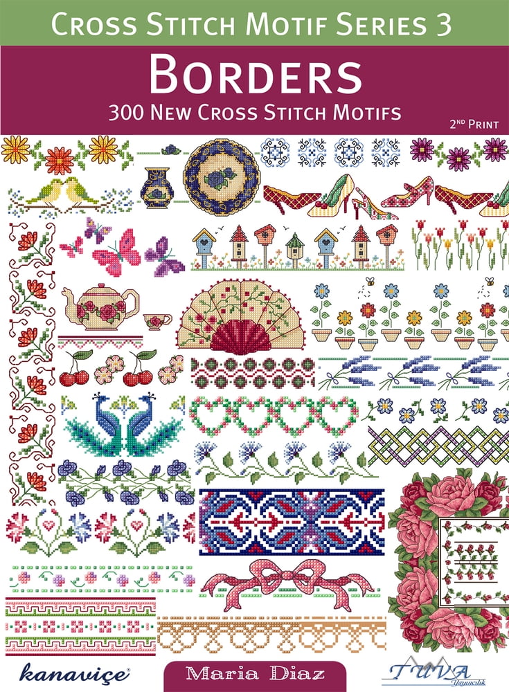 Cross Stitch Motif Cross Stitch Motif Series 3 Borders 300 New Cross