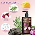 thumbnail image 5 of Onion Biotin Rosemary Shampoo, Onion & Rosemary Shampoo, Rosemary Oil Natural Repair for Women Boost Shine & Scalp Health, Hair Care Moisturize Clean 3 In 1 for All Hair Type, 5.07 Fl Oz, 5 of 8