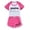 Hot Pink, variant on Boy's Short Sleeved Running Suit Quick Drying Shorts Summer Activewear Sets Kids 7-8 Years Boys Shorts