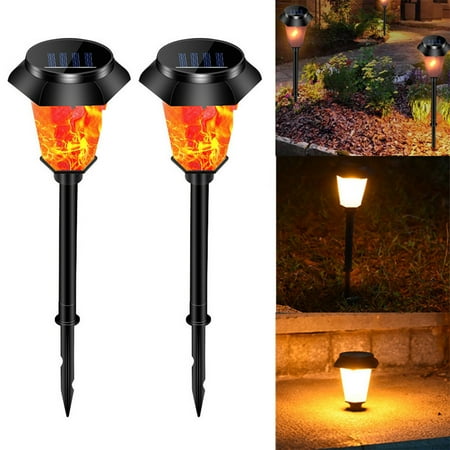 

In-ground Solar Lamp Jumping Landscaping Lighting，jumping Flame Lamp Wireless Solar Garden Stake Lights For Fence Yard Gardens Flowerbed Decor(2PCS)