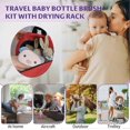 thumbnail image 5 of ExquisiteBaby Bottle Brush with Drying Rack, Portable Travel Bottle Cleaner Kit, for Cleaning, Nipple Brush, Straw Cleaner, 5 of 5
