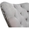thumbnail image 3 of Pemberly Row Light Gray Velvet Dining Side Chair in Light Gray (Set of 2), 3 of 3