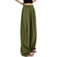 thumbnail image 3 of Lucakuins, pantalones de traje de pierna ancha para mujer, pantalones sueltos casuales elásticos de Color sólido para el trabajo, ropa de calle de oficina Lucakuins  moda, 3 of 8