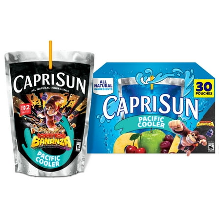 Capri Sun Pacific Cooler Mixed Fruit Flavored Juice Drink Blend, 30 ct Box, 6 fl oz Pouches