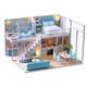 thumbnail image 5 of Casa de muñecas en miniatura miniatura hecha a mano 863g DIY Mini casa para apartamento artesanía hecha a mano con decoración de luz LED ANGGREK Otros, 5 of 8