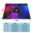 thumbnail image 4 of XMXT Flannel Throw Blanket for Couch, Gradient Evil Eyes Background Bed Sofa Decor Blankets for Home Bedroom, 80 x 60 inches, 4 of 9