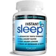 Instant Sleep Complete Natural Sleep Aid Formula Maximum Strength Sleep Support Blend of L-Theanine, 5-HTP, Melatonin, Magnesium, Mucuna Pruriens Extract, GABA, and Phellodendron Root (herb Powder).