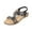 Black, variant on Clearance VerPetridure Women's Sandals Summer Casual Flat Sandals Flower Rhinestone Sandals Open Toe Beach Sandals