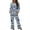 Aztec Tribal Geometric, variant on Galaxy Wolf Button Up Pajamas for Women Size L Long Sleeve Pjs for Women Set of 2 Soft Sleepwear Pj Loungewear Tops and Pants Set Jogger Outfits with Pockets