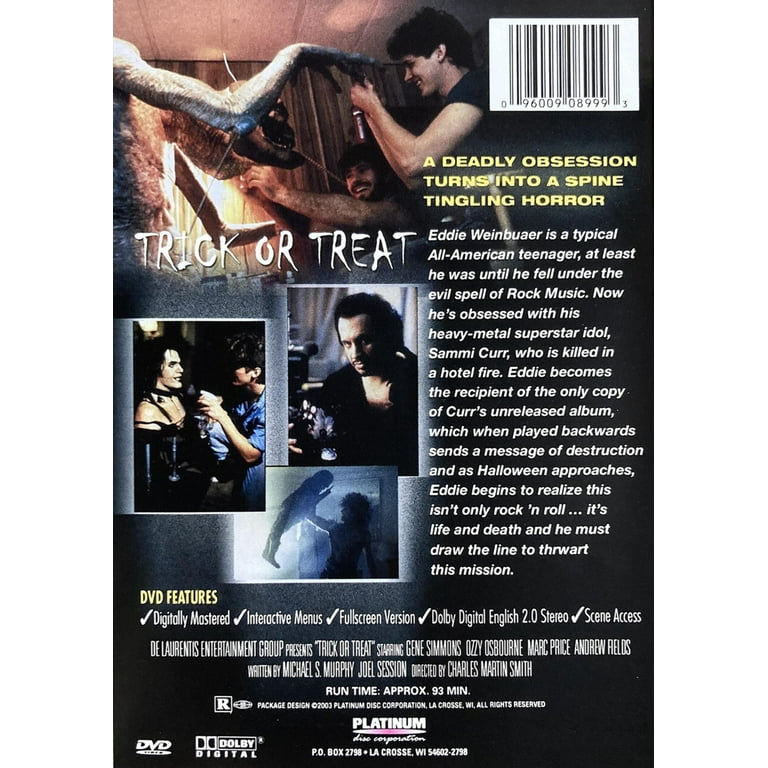 Trick or Treat 2003 DVD GENE SIMMONS OZZY OSBOURNE Horror