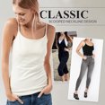 thumbnail image 3 of Tbopshirt Camisoles for Women Plus,Camisole with Built in Bra Slim Fit Tank Tops,Adjustable Spaghetti Strap Cami Tanks Basic Padded Layering Yoga Top, 3 of 5