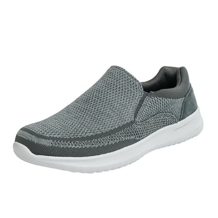 

Bruno Marc Mens Slip On Loafers Casual Shoes Mesh Walking Shoes Fashion Sneakers Walk_Easy_01 Grey Size 9.5