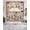 Yellow Mocha Brown Oatmeal, variant on Farmhouse Coffee Time Swag Kitchen Curtains Sets for Windows 24 Inch Length, Vintage Gnomes Desserts Burnt Brown Short Window Curtain Panels Swags Valances and Tiers 3 Piece Set for Cafe/Dining Room