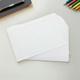 thumbnail image 4 of FUEENIRVA 4 Pack Of 50 Sheets Ruled Line Index Card Thick Card Stock For Brainstorming Exam Preparation, 4 of 8