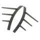 thumbnail image 5 of Separador De Rueda Lateral De Parachoques, Alerón De Cejas De Rueda Lateral De 4 Piezas, Parachoques Resistente Y Elegante Para Benz Clase C W206Line C43, 5 of 8