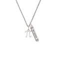 thumbnail image 2 of Delight Jewelry Silvertone Medium Pi Silvertone Always My Sister Bar Charm Necklace, 23", 2 of 4