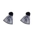 thumbnail image 4 of Sonducket Gorras de moda de de punto con brillo metálico de invierno, sombreros de otoño, accesorios para bolas de pelo con pompón, ciclismo Type1 NO1 Sonducket CBP258104, 4 of 6
