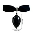 thumbnail image 5 of SIEYIO Gothic Vintage Embossed Charm Choker For Women Fashion Black Velvet Necklace, 5 of 11
