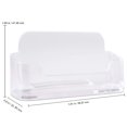 thumbnail image 4 of Beauticom Transparent Acrylic Heavy Duty Business Name Card Holder, 4 of 4