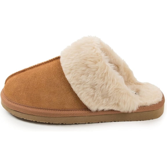 Minnetonka Women's Chesney Scuff 7 Wide Cinnamon